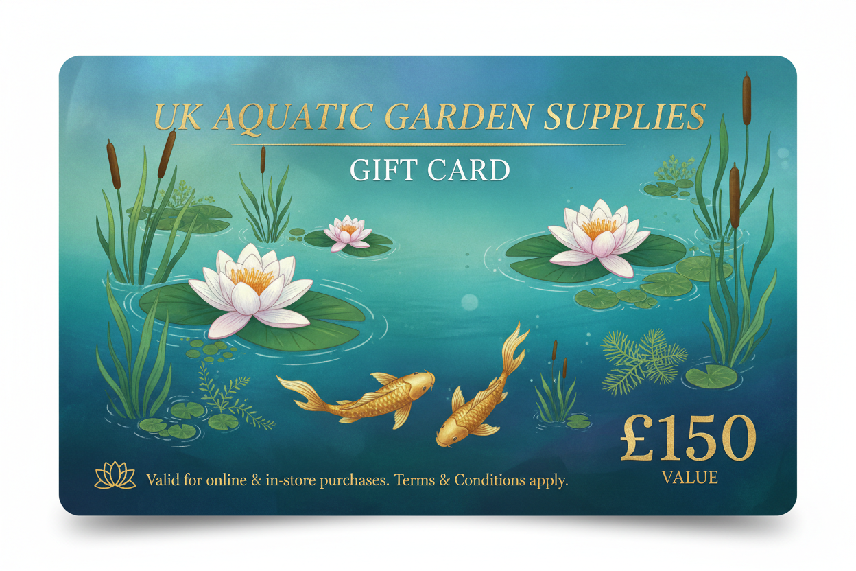 £150 gift card for UK AQUATIC GARDEN SUPPLIES