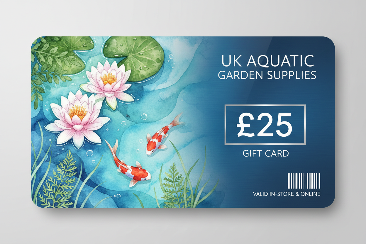 £25 gift card for UK AQUATIC GARDEN SUPPLIES